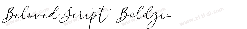 BelovedScript Boldzi字体转换